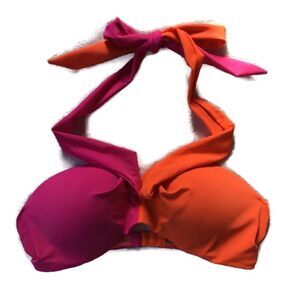 PINK Victorias Secret 2 Way Wrap Colorblock Top